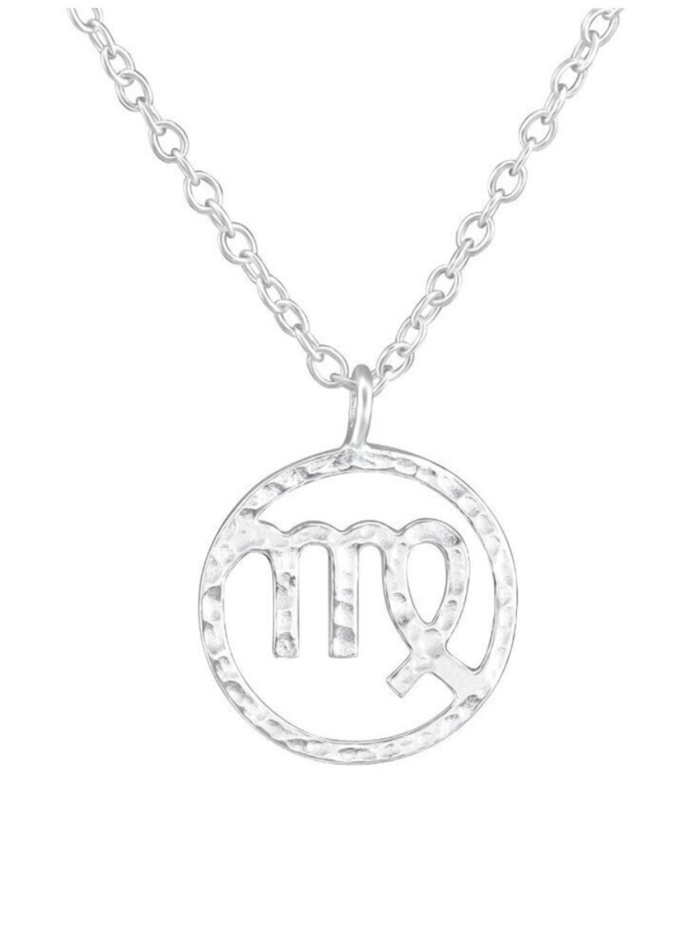 Sterling Silver Virgo Necklace August Birthmonth Gift
